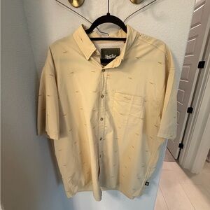 Howler Brothers Tan Short Sleeve Button Down Shirt